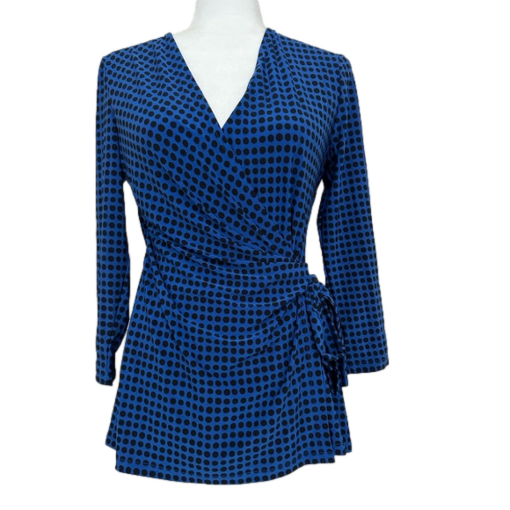Anne Klein Blouse with Fixed Side Tie NWT
